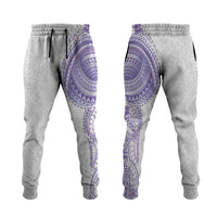 Traditional Polynesian Art Tattoos Jogger Pants Purple Color LT03 Purple - Polynesian Pride