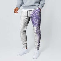 Traditional Polynesian Art Tattoos Jogger Pants Purple Color LT03 - Polynesian Pride