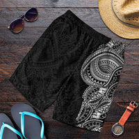 Traditional Polynesian Art Tattoos Shorts for Men Black Color LT03 Black - Polynesian Pride