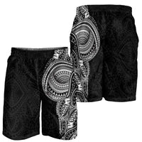 Traditional Polynesian Art Tattoos Shorts for Men Black Color LT03 - Polynesian Pride