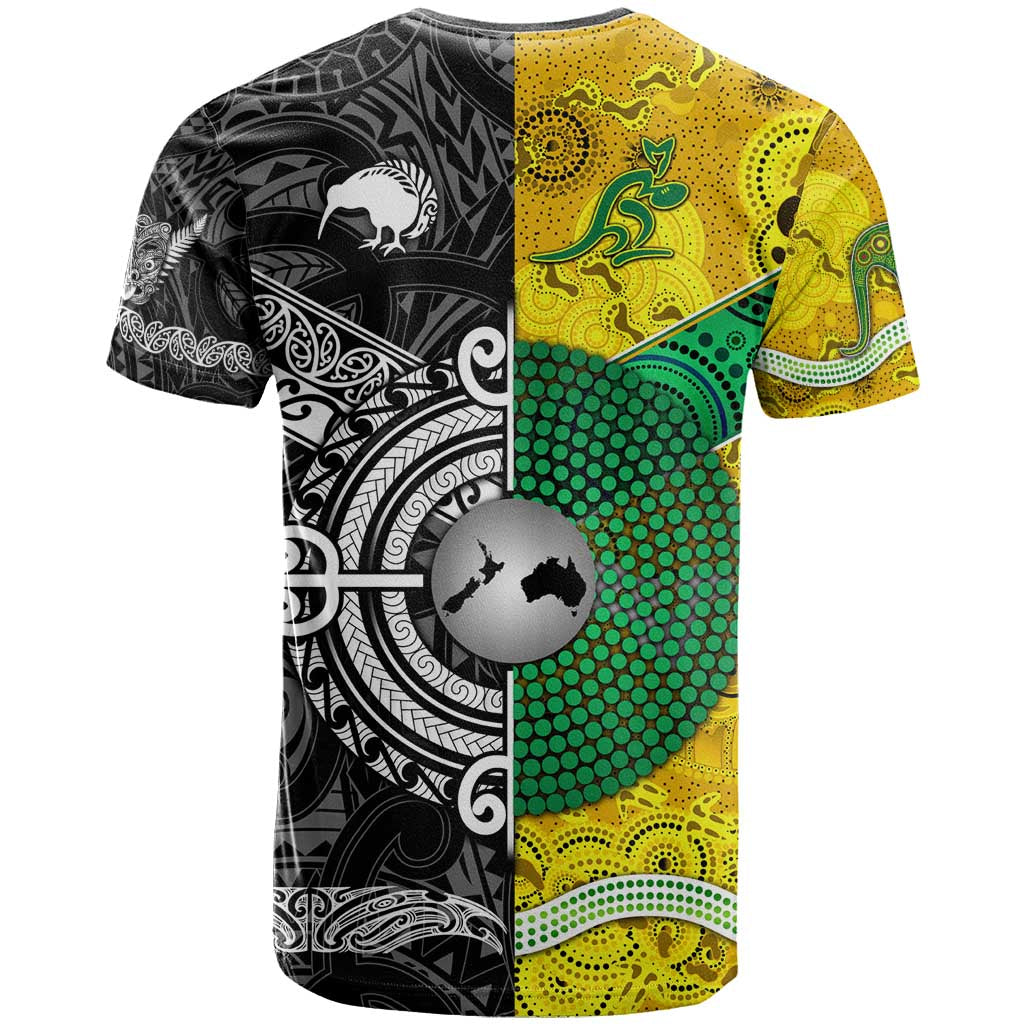 New Zealand Maori All Black And Australia Wallabies Aboriginal T Shirt Rugby Together LT8