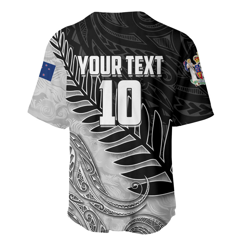Personalized New Zealand Football Baseball Jersey Kiwi Mascot with Silver Fern - Maori Tribal Tattoo Art TS04 - Polynesian Pride
