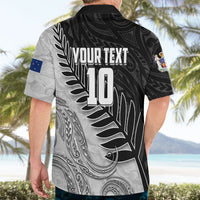 Personalized New Zealand Football Hawaiian Shirt Kiwi Mascot with Silver Fern - Maori Tribal Tattoo Art TS04 - Polynesian Pride