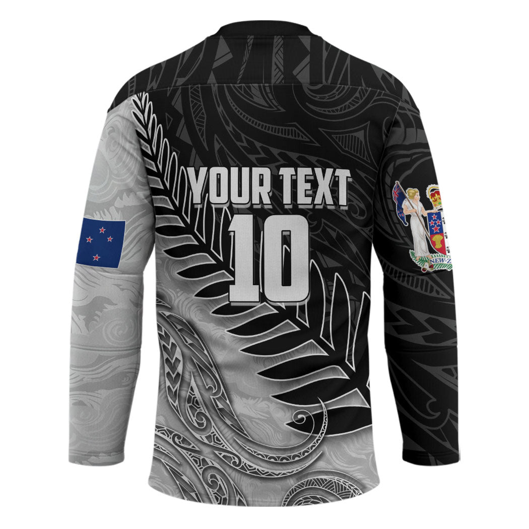 Personalized New Zealand Football Hockey Jersey Kiwi Mascot with Silver Fern - Maori Tribal Tattoo Art TS04 - Polynesian Pride