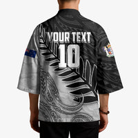 Personalized New Zealand Football Kimono Kiwi Mascot with Silver Fern - Maori Tribal Tattoo Art TS04 - Polynesian Pride