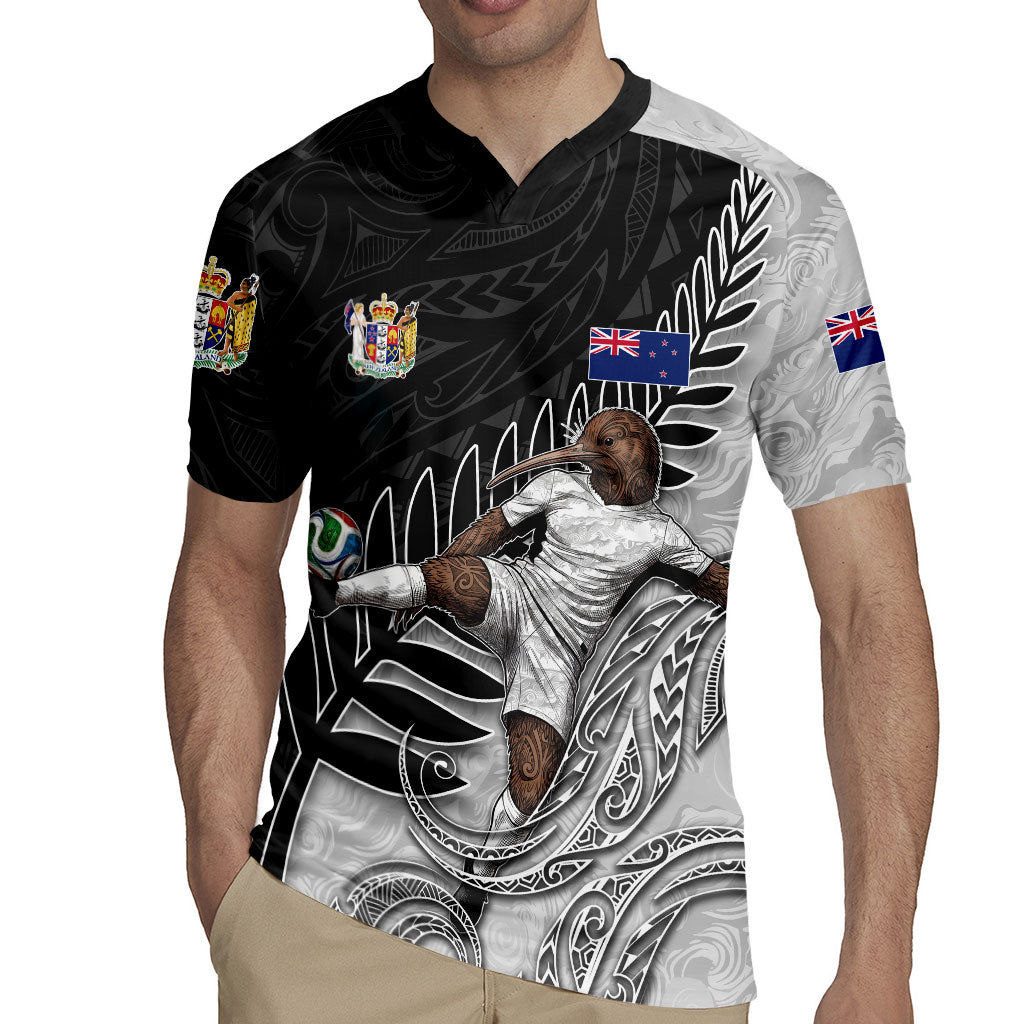 Personalized New Zealand Football Rugby Jersey Kiwi Mascot with Silver Fern - Maori Tribal Tattoo Art TS04 - Polynesian Pride