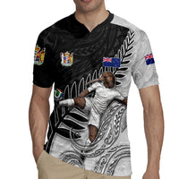 Personalized New Zealand Football Rugby Jersey Kiwi Mascot with Silver Fern - Maori Tribal Tattoo Art TS04 - Polynesian Pride