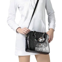 Personalized New Zealand Football Shoulder Handbag Kiwi Mascot with Silver Fern - Maori Tribal Tattoo Art TS04 - Polynesian Pride