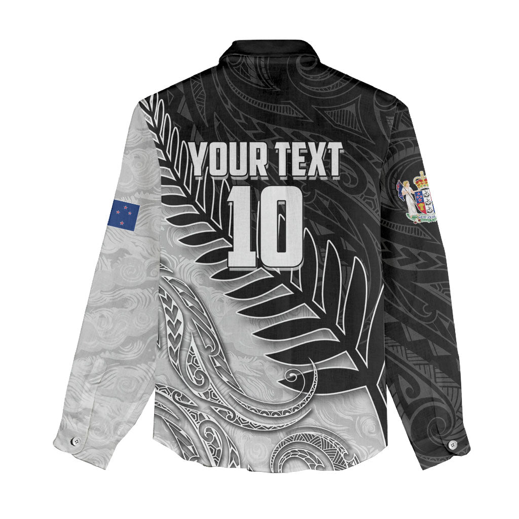 Personalized New Zealand Football Women Casual Shirt Kiwi Mascot with Silver Fern - Maori Tribal Tattoo Art TS04 - Polynesian Pride