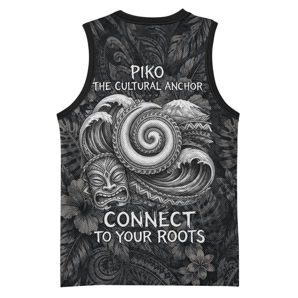 Hawaiian Piko Basketball Jersey Cultural Anchor Connect Your Roots Ocean Waves TS04 - Polynesian Pride