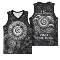 Hawaiian Piko Basketball Jersey Cultural Anchor Connect Your Roots Ocean Waves TS04 - Polynesian Pride