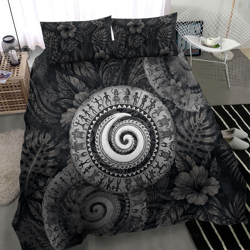 Hawaiian Piko Bedding Set Cultural Anchor Connect Your Roots Ocean Waves TS04 - Polynesian Pride