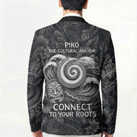 Hawaiian Piko Blazer Cultural Anchor Connect Your Roots Ocean Waves TS04 - Polynesian Pride