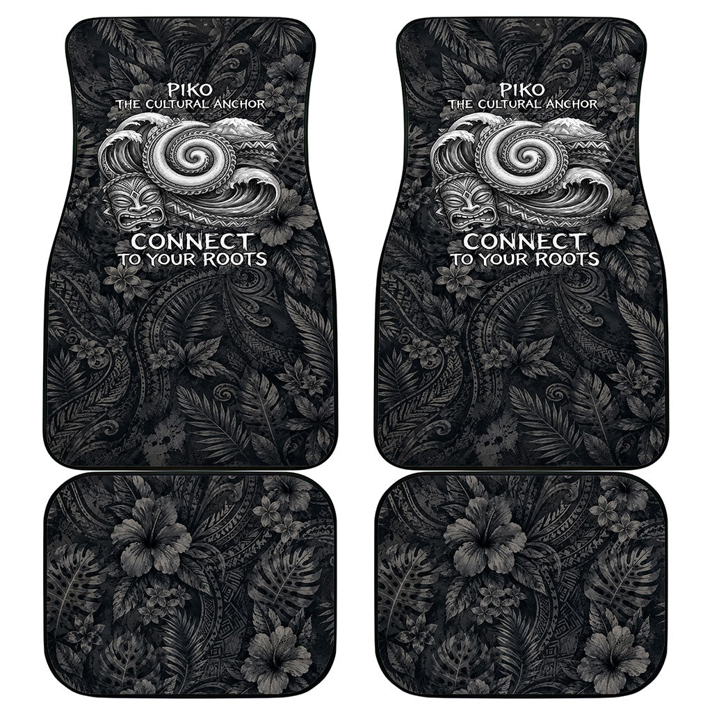 Hawaiian Piko Car Mats Cultural Anchor Connect Your Roots Ocean Waves TS04 - Polynesian Pride
