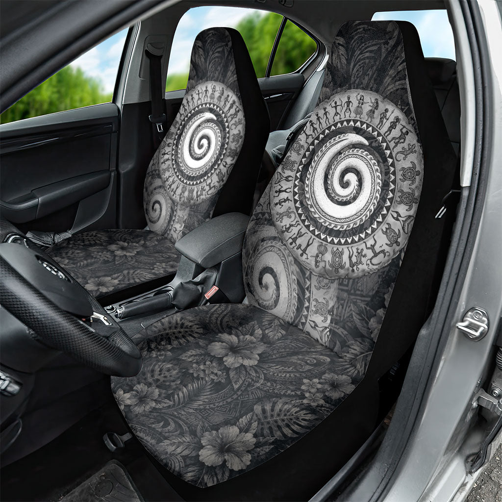 Hawaiian Piko Car Seat Cover Cultural Anchor Connect Your Roots Ocean Waves TS04 - Polynesian Pride