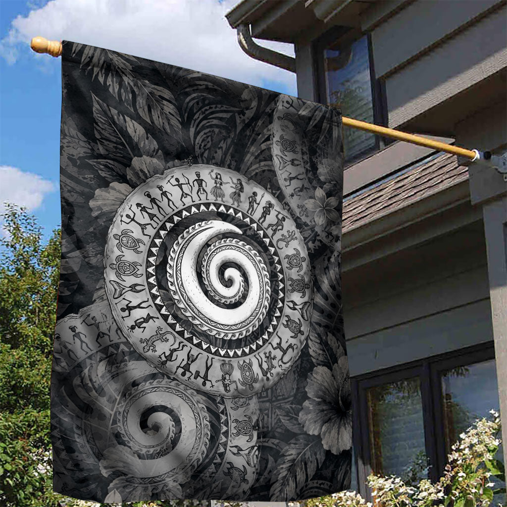 Hawaiian Piko Garden Flag Cultural Anchor Connect Your Roots Ocean Waves TS04 - Polynesian Pride