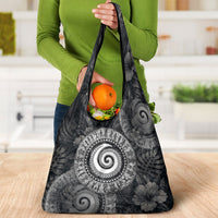 Hawaiian Piko Grocery Bag Cultural Anchor Connect Your Roots Ocean Waves TS04 - Polynesian Pride
