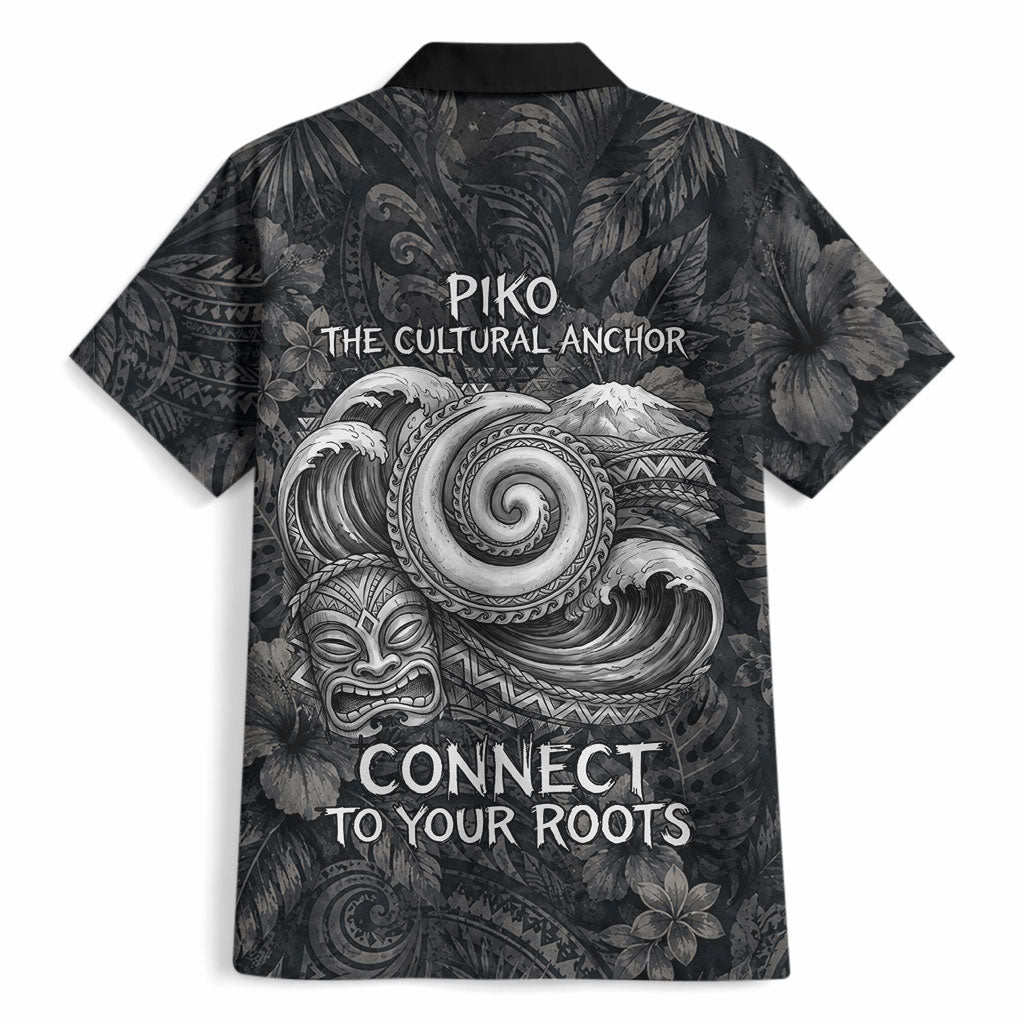 Hawaiian Piko Hawaiian Shirt Cultural Anchor Connect Your Roots Ocean Waves TS04 - Polynesian Pride