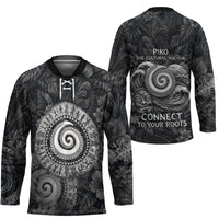 Hawaiian Piko Hockey Jersey Cultural Anchor Connect Your Roots Ocean Waves TS04 - Polynesian Pride