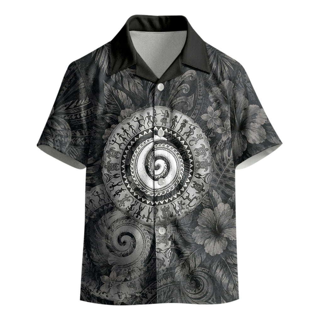 Hawaiian Piko Kid Hawaiian Shirt Cultural Anchor Connect Your Roots Ocean Waves TS04 - Polynesian Pride