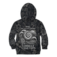 Hawaiian Piko Kid Hoodie Cultural Anchor Connect Your Roots Ocean Waves TS04 - Polynesian Pride