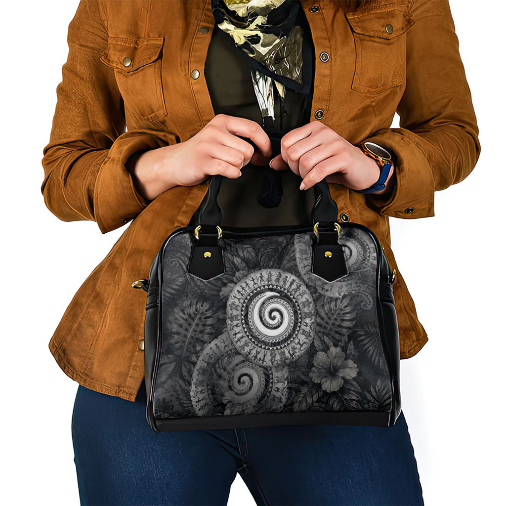 Hawaiian Piko Shoulder Handbag Cultural Anchor Connect Your Roots Ocean Waves TS04 - Polynesian Pride