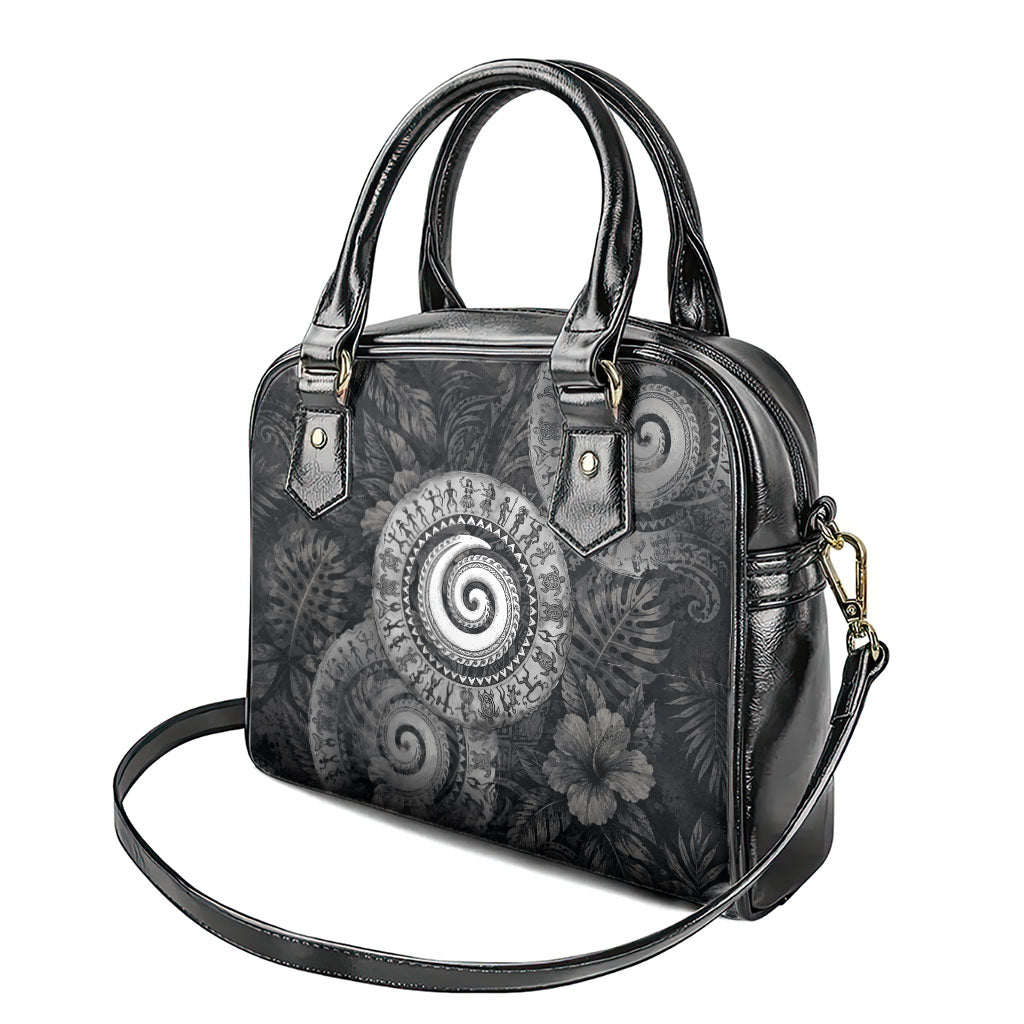 Hawaiian Piko Shoulder Handbag Cultural Anchor Connect Your Roots Ocean Waves TS04 - Polynesian Pride