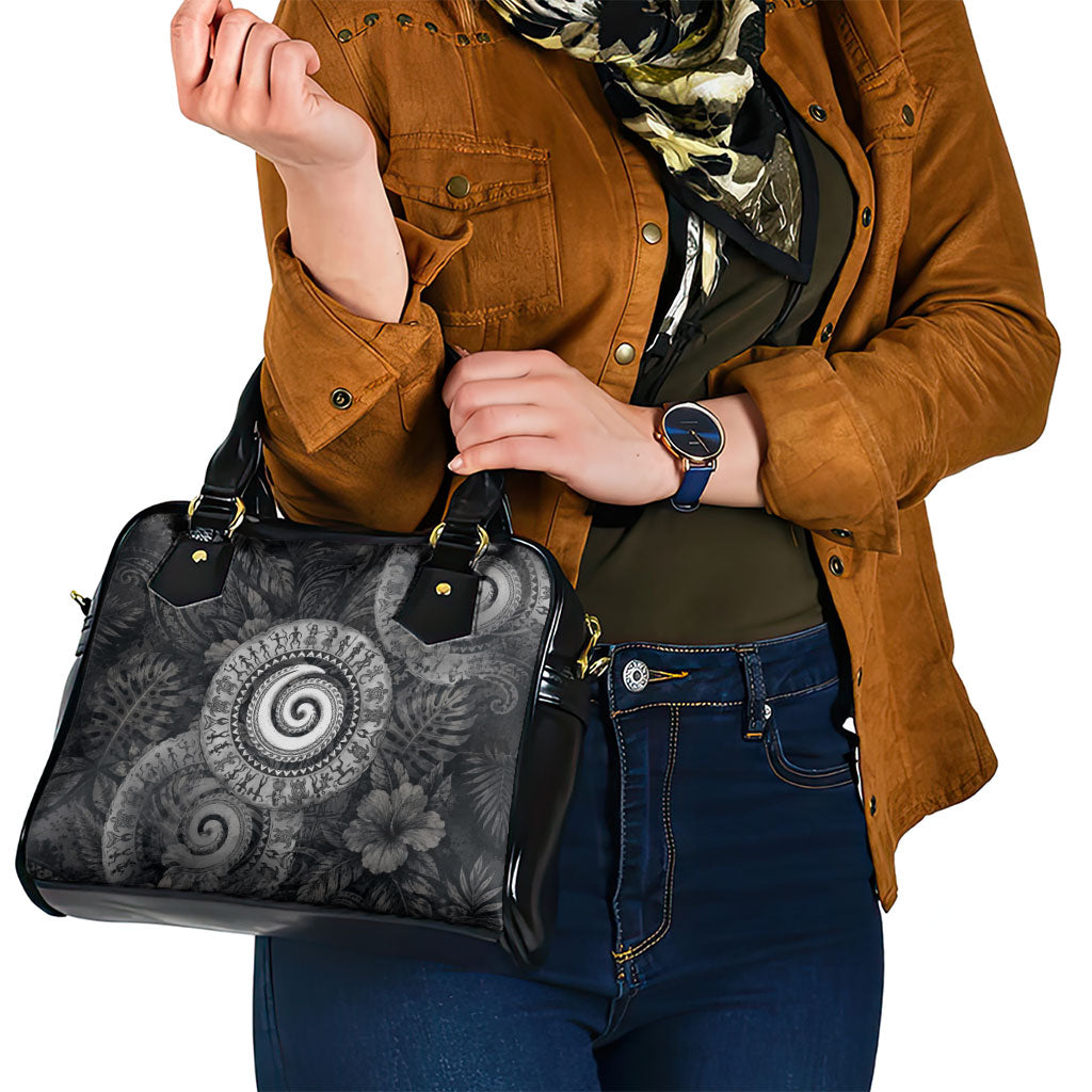 Hawaiian Piko Shoulder Handbag Cultural Anchor Connect Your Roots Ocean Waves TS04 - Polynesian Pride