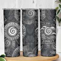 Hawaiian Piko Skinny Tumbler Cultural Anchor Connect Your Roots Ocean Waves TS04 - Polynesian Pride