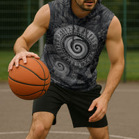 Hawaiian Piko Sleeveless Hoodie Cultural Anchor Connect Your Roots Ocean Waves TS04 - Polynesian Pride