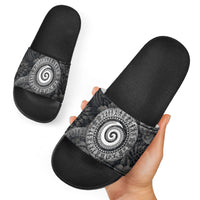 Hawaiian Piko Slide Sandals Cultural Anchor Connect Your Roots Ocean Waves TS04 - Polynesian Pride