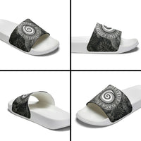 Hawaiian Piko Slide Sandals Cultural Anchor Connect Your Roots Ocean Waves TS04 - Polynesian Pride