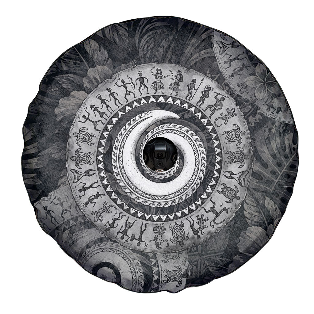 Hawaiian Piko Spare Tire Cover Cultural Anchor Connect Your Roots Ocean Waves TS04 - Polynesian Pride