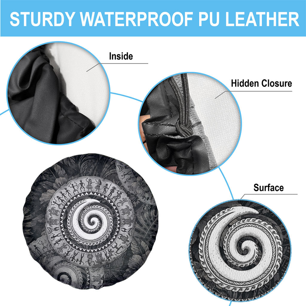 Hawaiian Piko Spare Tire Cover Cultural Anchor Connect Your Roots Ocean Waves TS04 - Polynesian Pride