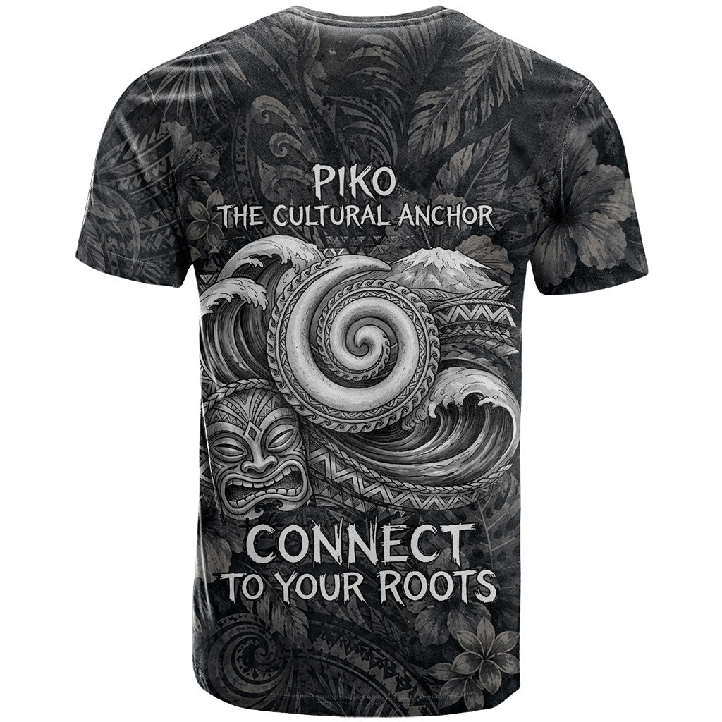 Hawaiian Piko T Shirt Cultural Anchor Connect Your Roots Ocean Waves TS04 - Polynesian Pride