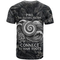 Hawaiian Piko T Shirt Cultural Anchor Connect Your Roots Ocean Waves TS04 - Polynesian Pride
