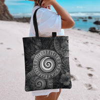 Hawaiian Piko Tote Bag Cultural Anchor Connect Your Roots Ocean Waves TS04 - Polynesian Pride