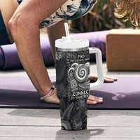 Hawaiian Piko Tumbler With Handle Cultural Anchor Connect Your Roots Ocean Waves TS04 - Polynesian Pride