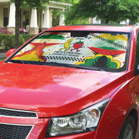 Support Your Fruity Friends Love Wins Gay Pride Auto Sun Shade LGBTQ Retro 30s Cartoon Checkered TS04 - Polynesian Pride