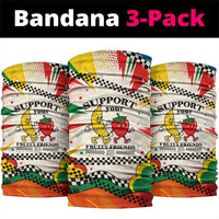 Support Your Fruity Friends Love Wins Gay Pride Neck Gaiter LGBTQ Retro 30s Cartoon Checkered TS04 package One Size: 25*50cm White Yellow - Polynesian Pride