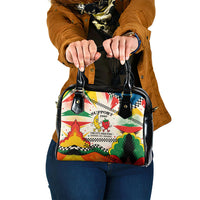 Support Your Fruity Friends Love Wins Gay Pride Shoulder Handbag LGBTQ Retro 30s Cartoon Checkered TS04 One Size White Yellow - Polynesian Pride