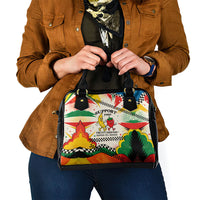 Support Your Fruity Friends Love Wins Gay Pride Shoulder Handbag LGBTQ Retro 30s Cartoon Checkered TS04 - Polynesian Pride