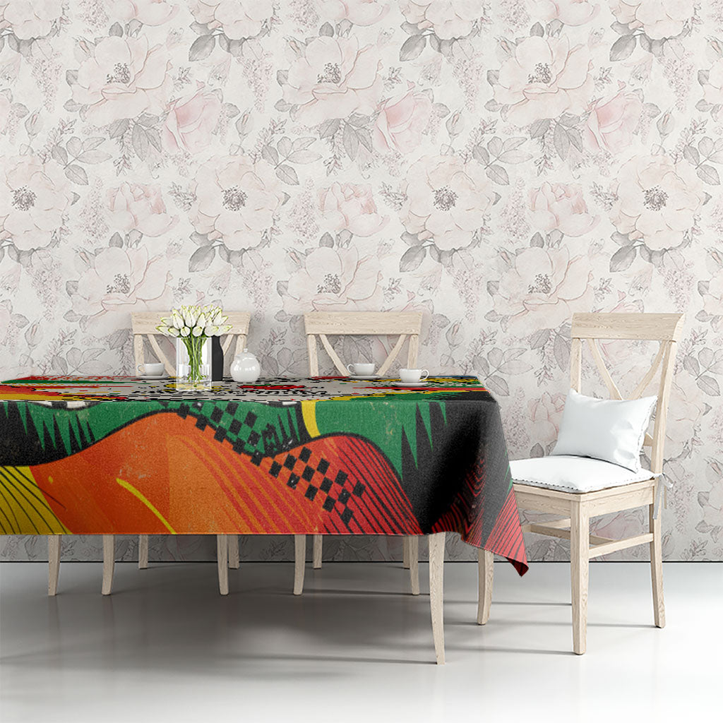 Support Your Fruity Friends Love Wins Gay Pride Tablecloth LGBTQ Retro 30s Cartoon Checkered