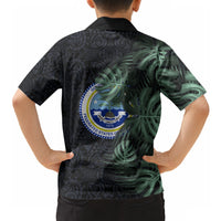 Federated States Of Micronesia Hawaiian Shirt FSM Tropical Monstera Leaf Dark Tribal Pattern TS04 - Polynesian Pride