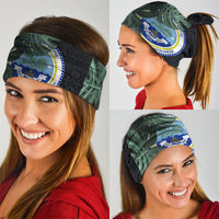 Federated States Of Micronesia Neck Gaiter FSM Tropical Monstera Leaf Dark Tribal Pattern TS04 - Polynesian Pride