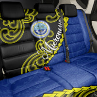 Federated States Of Micronesia FSM Back Car Seat Cover Pacific Islander Tribal Swirl Geometric Pattern TS04 - Polynesian Pride
