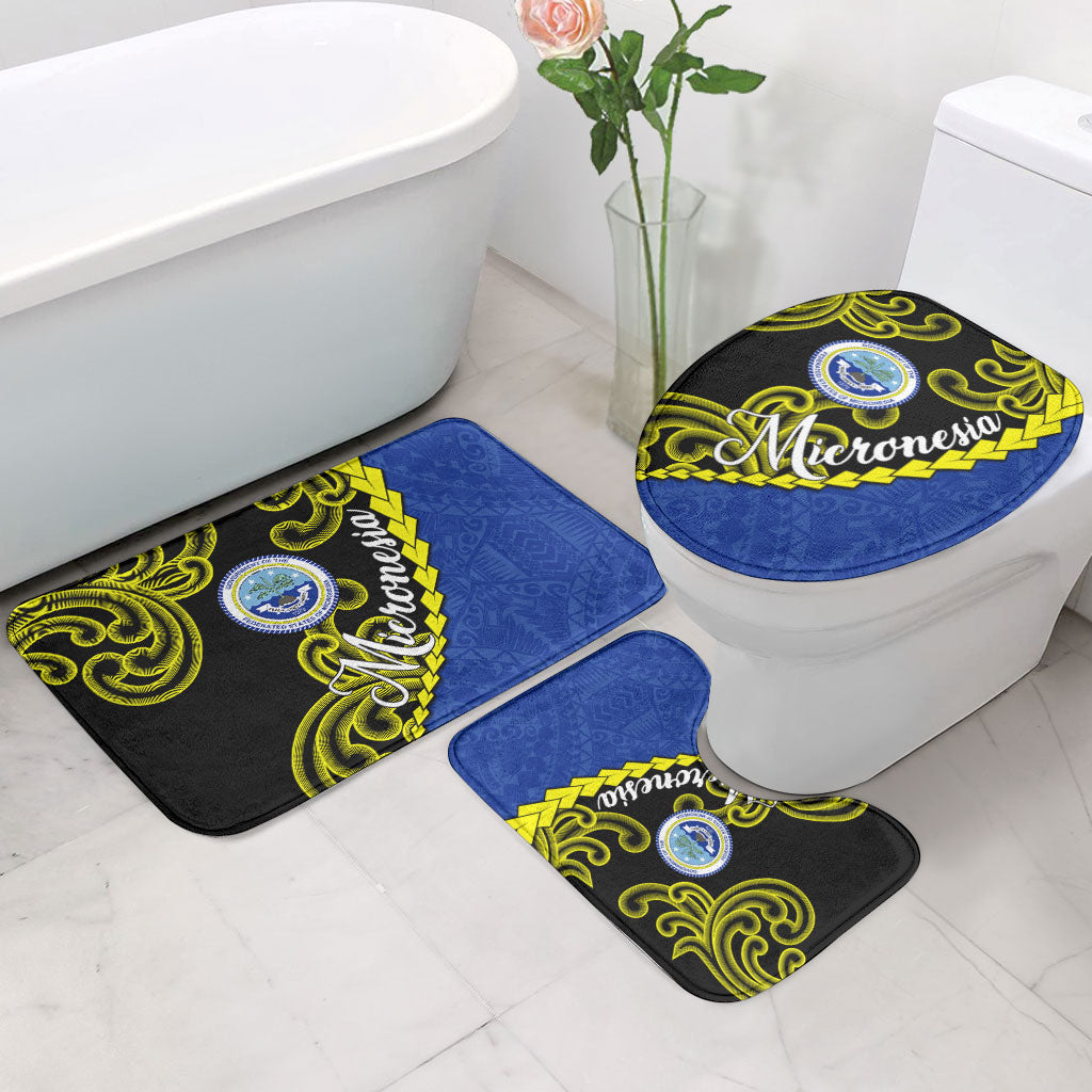 Federated States Of Micronesia FSM Bathroom Set Pacific Islander Tribal Swirl Geometric Pattern TS04 - Polynesian Pride