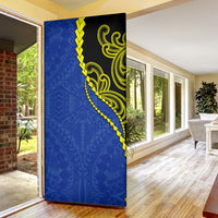 Federated States Of Micronesia FSM Door Cover Pacific Islander Tribal Swirl Geometric Pattern TS04 - Polynesian Pride