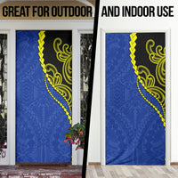 Federated States Of Micronesia FSM Door Cover Pacific Islander Tribal Swirl Geometric Pattern TS04 - Polynesian Pride
