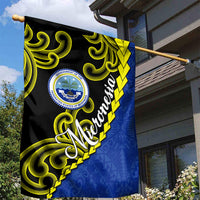 Federated States Of Micronesia FSM Garden Flag Pacific Islander Tribal Swirl Geometric Pattern TS04 - Polynesian Pride